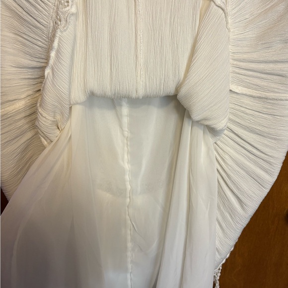 American Eagle Outfitters Cream Spaghetti Strap Dress with Tassel Detail - Picture 6 of 9